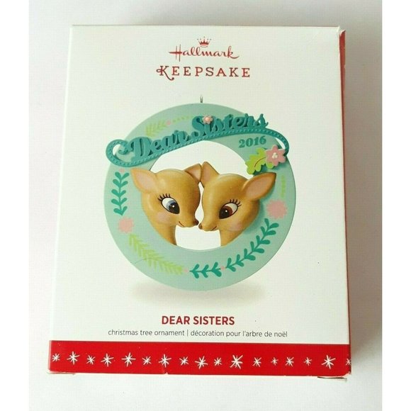 Hallmark Keepsake Ornament 2016 Dear Sisters Deer - Picture 1 of 5